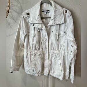 Croft & Barrow Utility Jacket in Crisp White Size XL